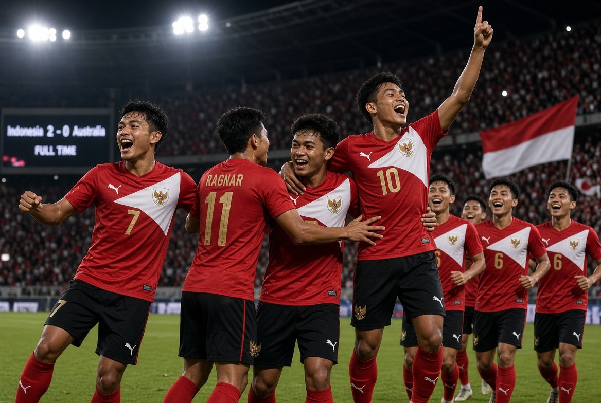 Timnas Indonesia U-20 Lolos ke Piala Asia U-20 2027 usai Tundukkan Australia 2-0