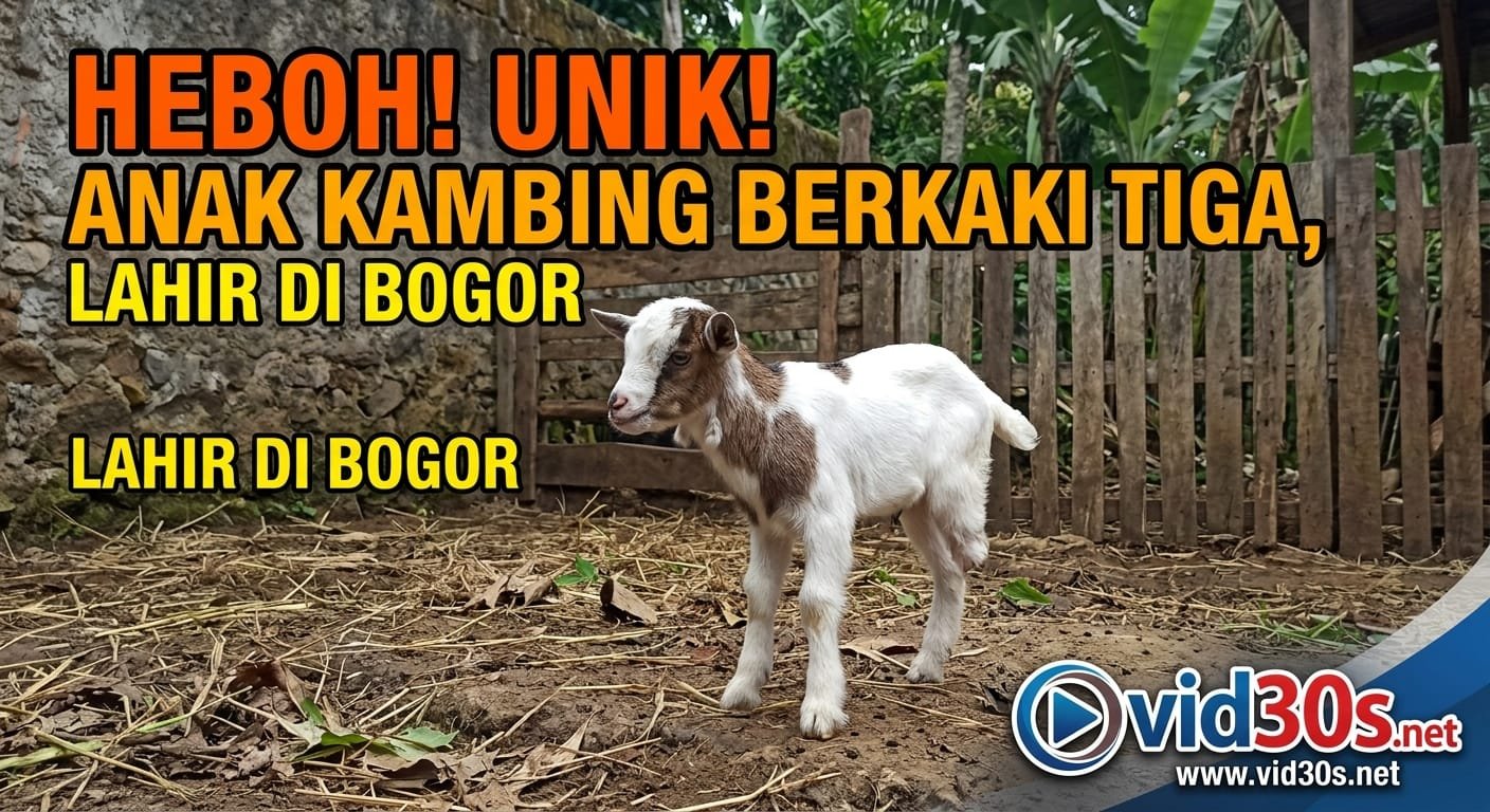 HEBOH! Bayi Kambing Berkaki Tiga Lahir di Kampung Bubulak, Bogor Utara, Jadi Tontonan Warga Bogor