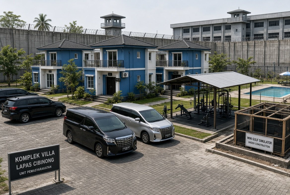 Kondisi Lapas Mewah di Cibinong, Ada Kompleks Mirip Vila dan Homestay Bogor – Di balik tembok Lapas Kelas IIA Cibinong