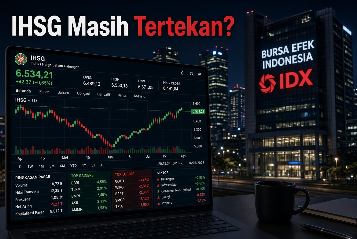 Meski IHSG Masih Tertekan, 3 Saham Ini Malah Berpotensi Besar Hasilkan Cuan Tinggi